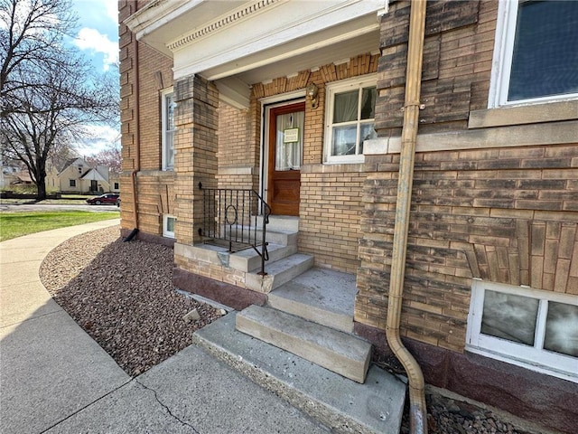 215 5th St S, Montevideo, MN 56265 - doorway to property featuring brick siding