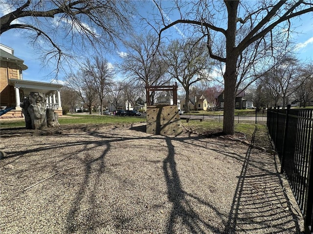 215 5th St S, Montevideo, MN 56265 - view of yard featuring fence and a residential view