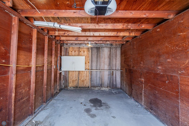 view of basement