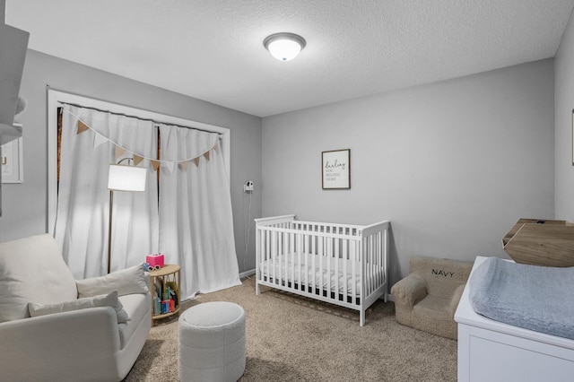 1002 8th Ave N, Princeton, MN 55371 - carpeted bedroom with a textured ceiling and a crib