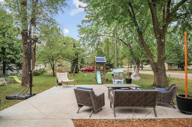 1002 8th Ave N, Princeton, MN 55371 - view of patio featuring a playground