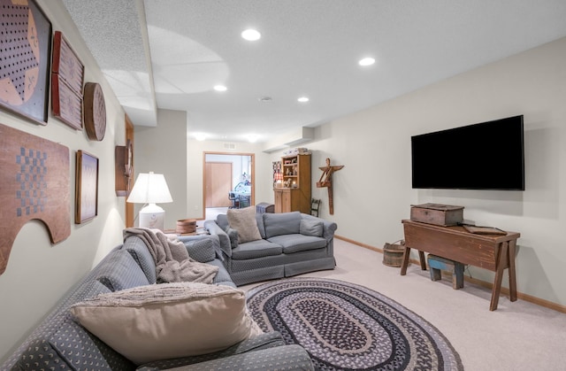 11419 17th St NE, Saint Michael, MN 55376 - carpeted living area with baseboards and recessed lighting
