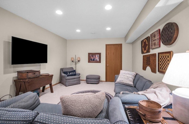 11419 17th St NE, Saint Michael, MN 55376 - living area featuring carpet flooring and recessed lighting