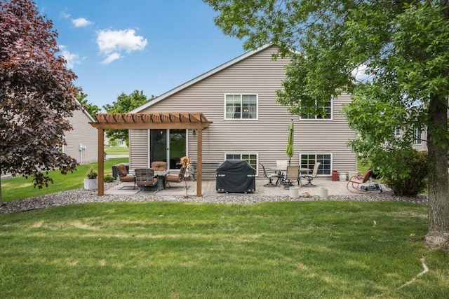 11419 17th St NE, Saint Michael, MN 55376 - rear view of property with a pergola, a patio area, and a yard