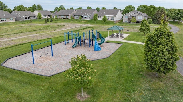 11419 17th St NE, Saint Michael, MN 55376 - community playground with a residential view, a yard, and a gazebo