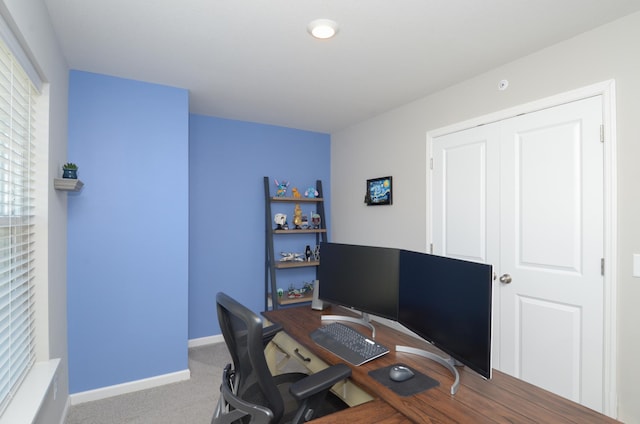 304 Rum River Way, Anoka, MN 55303 - office area featuring carpet flooring and baseboards