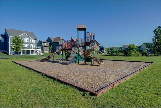 14778 50th St NE, Saint Michael, MN 55376 - communal playground with a lawn and a residential view