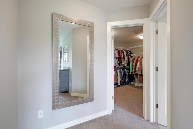 14778 50th St NE, Saint Michael, MN 55376 - corridor with carpet floors, a textured ceiling, and baseboards