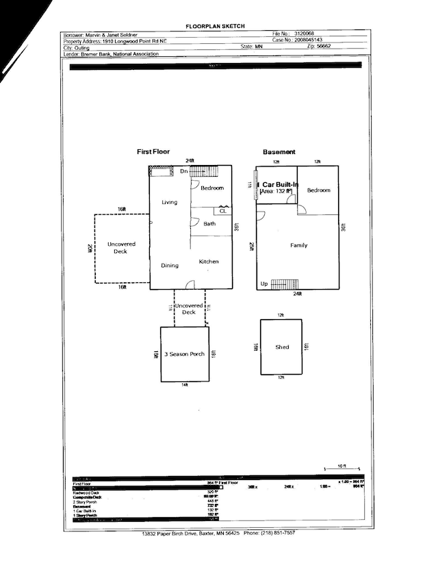1910 Longwood Point Rd NE, Outing, MN 56662 - property floor plan