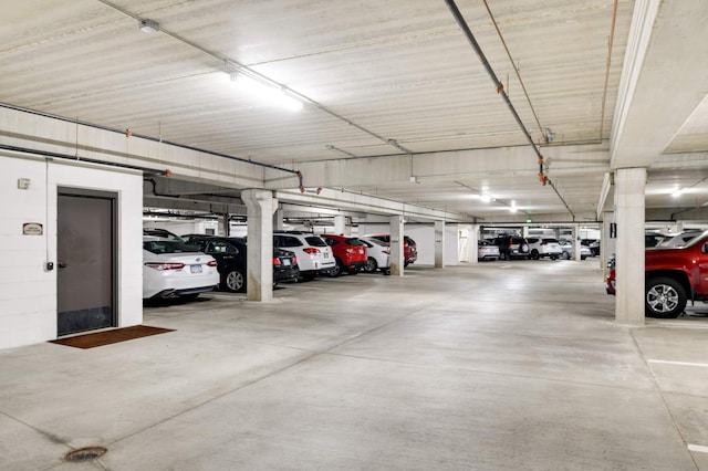 view of parking deck