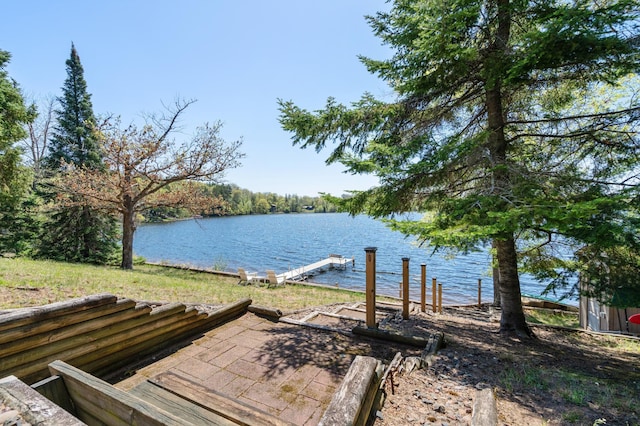 6363 Circle Rd, Danbury, WI 54830 - dock area featuring a water view