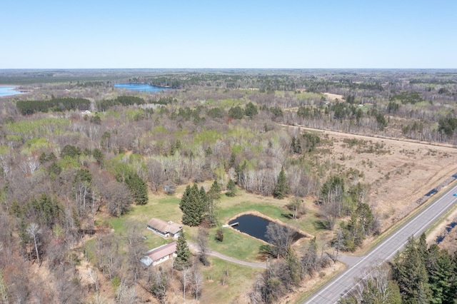 24944 State Highway 210, Mcgregor, MN 55760 - aerial overview of property's location featuring a nearby body of water and a heavily wooded area