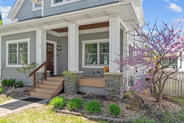 5220 Abbott Ave S, Minneapolis, MN 55410 - view of exterior entry with a porch