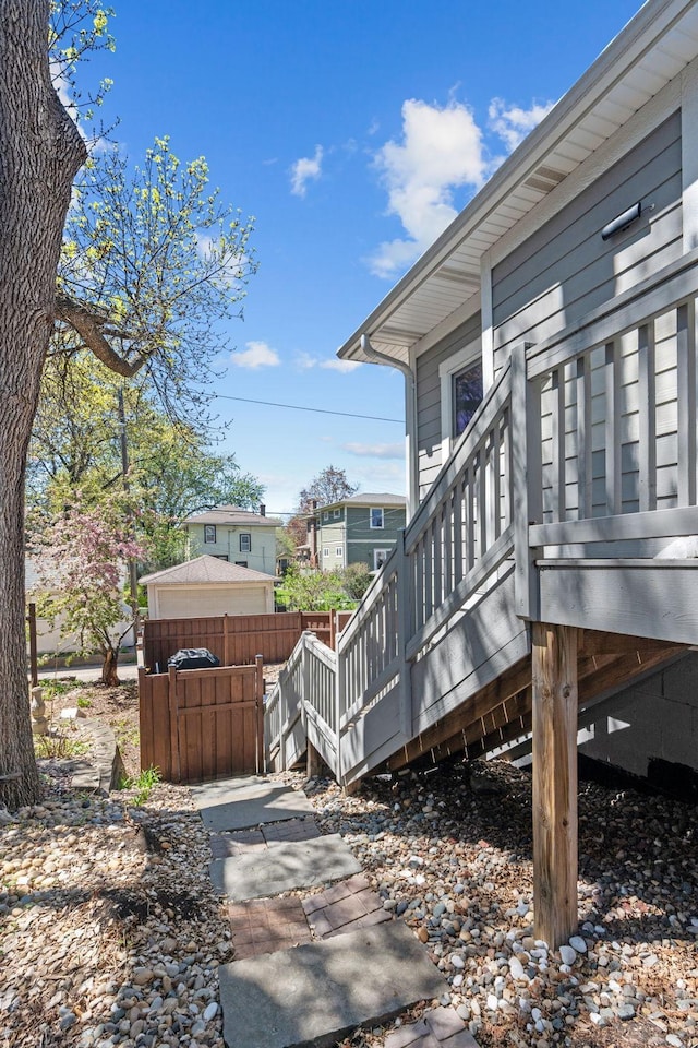 5220 Abbott Ave S, Minneapolis, MN 55410 - deck featuring fence and stairs