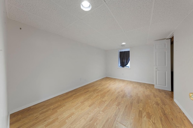 4559 Washington St NE, Columbia Heights, MN 55421 - spare room with light wood-style floors, a drop ceiling, and recessed lighting