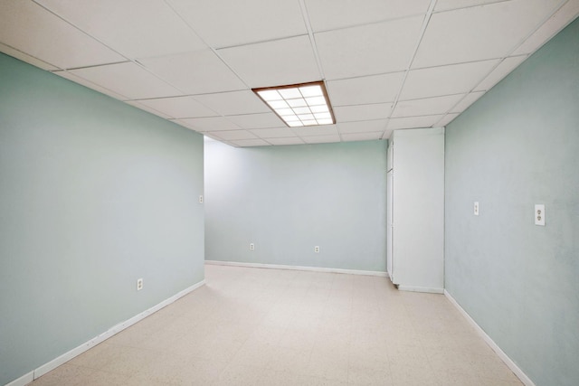 12005 27th Ave N, Plymouth, MN 55441 - finished below grade area featuring a drop ceiling, baseboards, and light floors