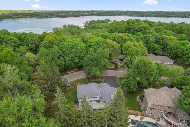 12005 27th Ave N, Plymouth, MN 55441 - aerial view of property's location featuring a nearby body of water and a heavily wooded area