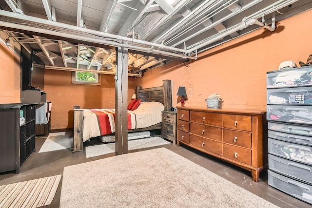 15947 Scandia Trl N, Scandia, MN 55073 - bedroom with concrete floors