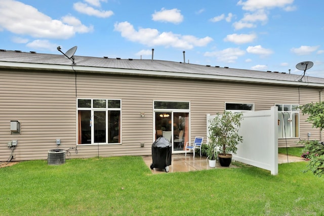 2171 Cleveland Way S, Cambridge, MN 55008 - rear view of property with a patio area and central air condition unit