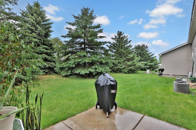 2171 Cleveland Way S, Cambridge, MN 55008 - view of grassy yard featuring central air condition unit