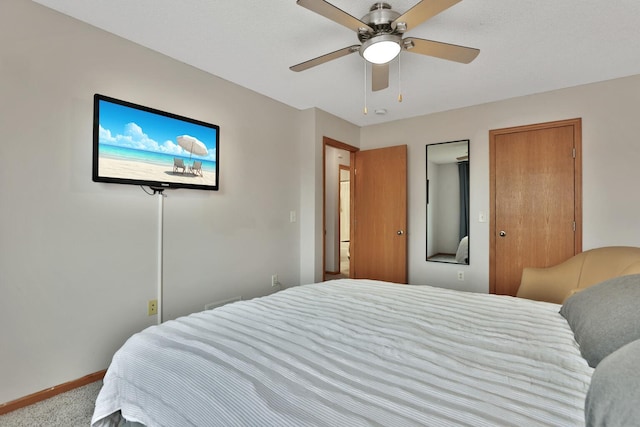 2171 Cleveland Way S, Cambridge, MN 55008 - carpeted bedroom featuring baseboards and ceiling fan