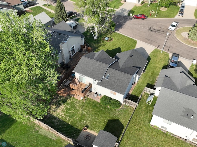 aerial perspective of suburban area