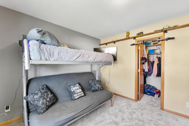 5678 Sherman Oaks Rd, Stacy, MN 55079 - bedroom featuring carpet floors, a walk in closet, and a closet