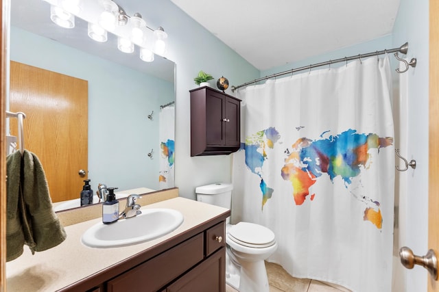 5678 Sherman Oaks Rd, Stacy, MN 55079 - full bath with vanity, tile patterned flooring, and a shower with curtain