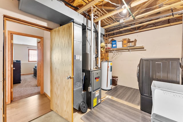 5678 Sherman Oaks Rd, Stacy, MN 55079 - below grade area with electric water heater