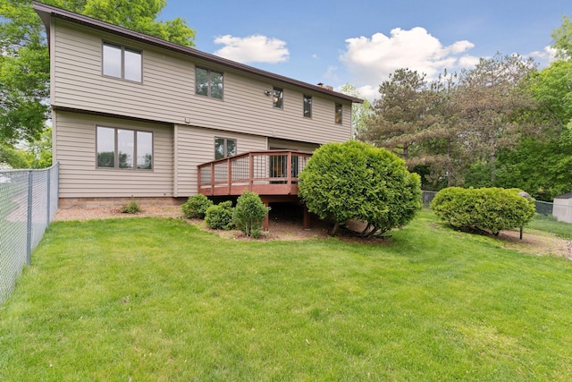 3291 Hillsboro Ave S, Saint Louis Park, MN 55426 - back of property featuring a fenced backyard and a deck
