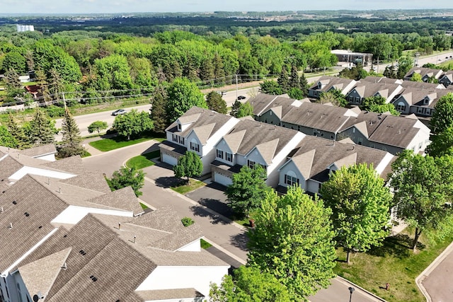 1353 White Oak Dr, Chaska, MN 55318 - aerial view of residential area with a forest