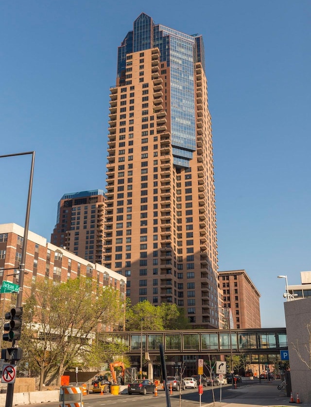 view of property with a city view