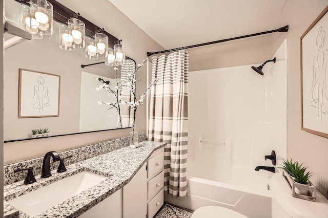 6670 Hopi Rd, Chanhassen, MN 55317 - full bath with vanity, shower / bath combo, and toilet