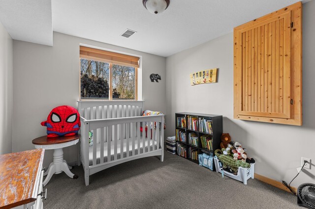 30432 Pinewood Dr, Breezy Point, MN 56472 - carpeted bedroom with baseboards and a crib