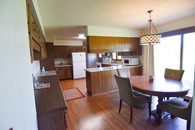 13946 151st St NE, Thief River Falls, MN 56701 - dining area with wood finished floors and a textured ceiling