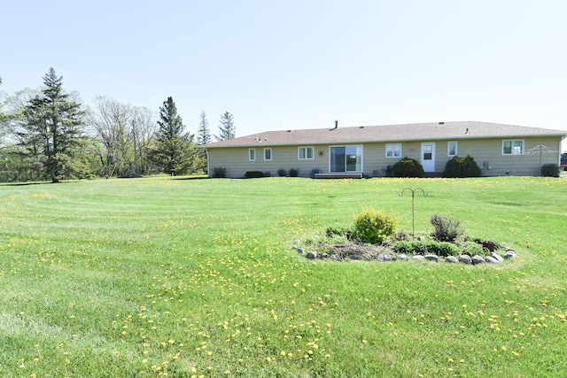 13946 151st St NE, Thief River Falls, MN 56701 - rear view of property with a yard
