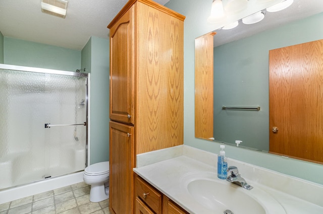 202 6th St NE, Montgomery, MN 56069 - full bathroom with a shower stall, toilet, and vanity