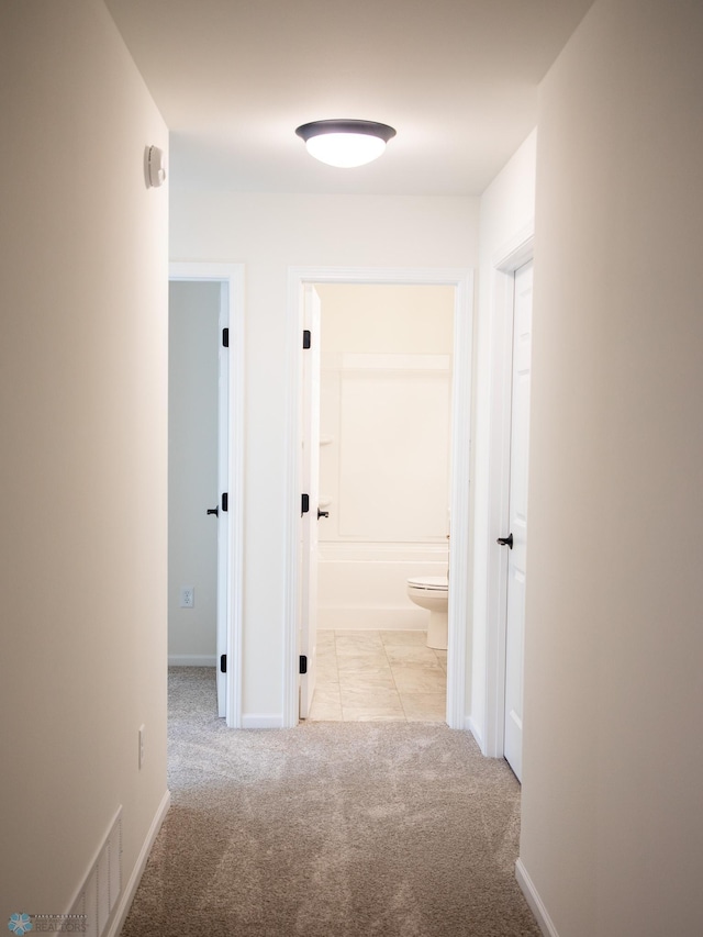 10302 Burgundy Dr, Horace, ND 58047 - hallway featuring carpet flooring and baseboards
