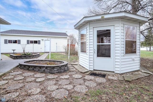 view of outbuilding featuring an outbuilding