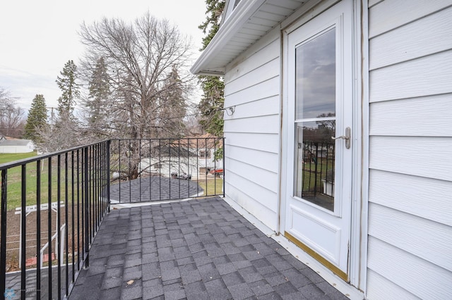view of patio / terrace featuring a balcony