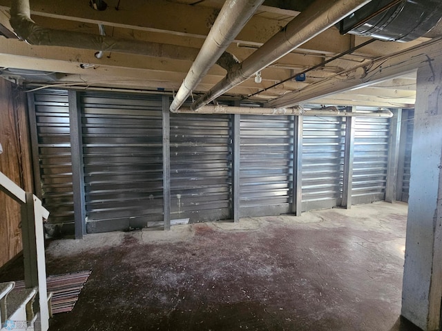 view of basement
