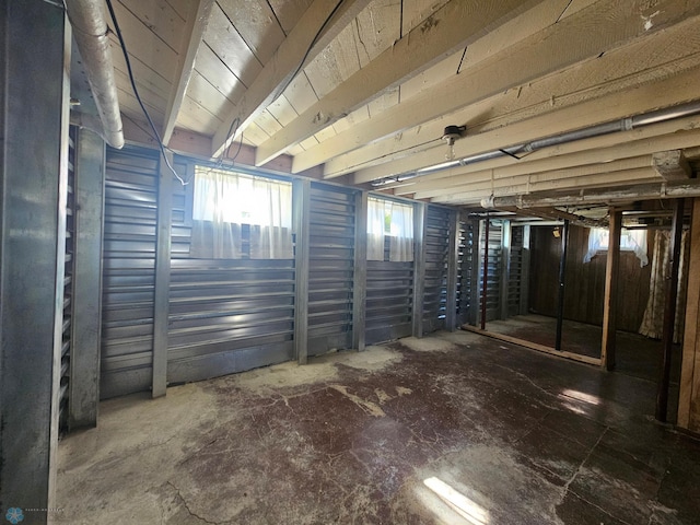 view of basement