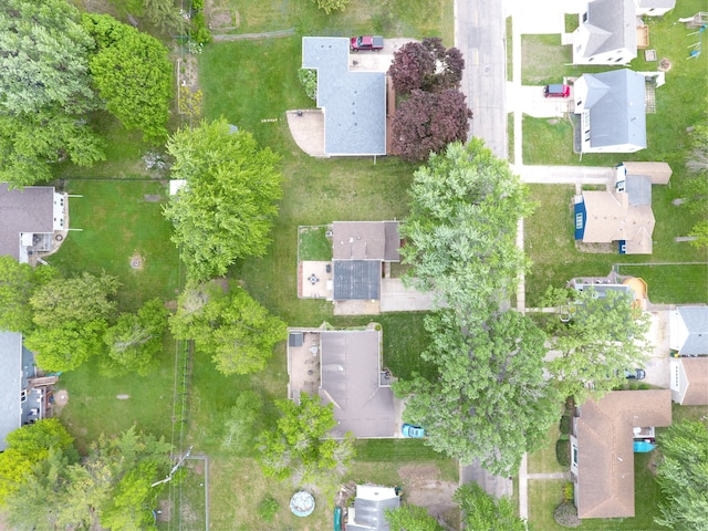 aerial perspective of suburban area