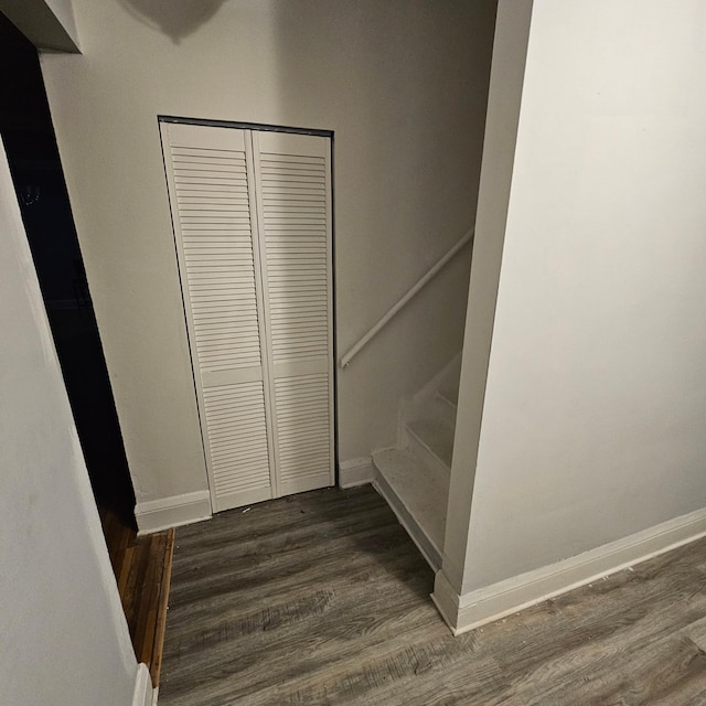 2407 4th St, Minneapolis, MN 55411 - stairway with wood finished floors and baseboards
