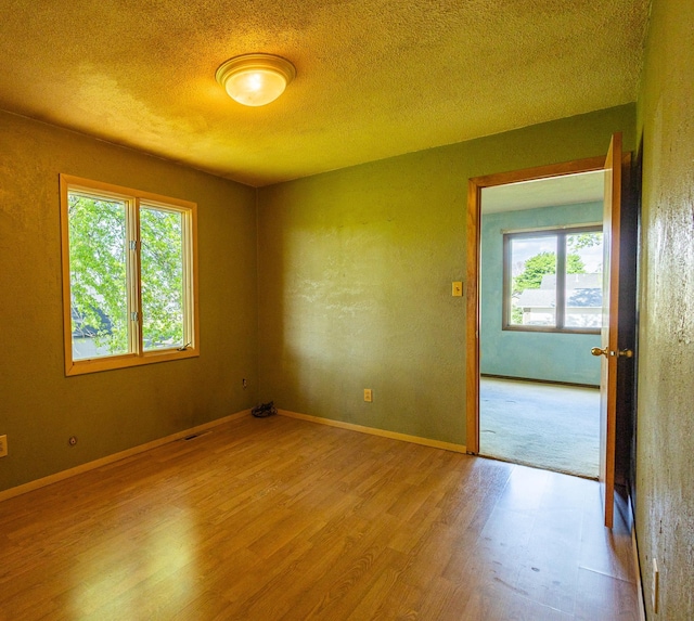 500 Lincoln St, Adams, MN 55909 - unfurnished room featuring wood finished floors, a textured ceiling, and baseboards