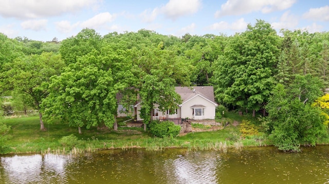 6 Shore Rd, North Oaks, MN 55127 - view from above of property featuring a nearby body of water