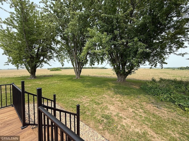 1616 130th Ave, Erin Prairie Twp, WI 54017 - view of grassy yard with a view of rural / pastoral area and a wooden deck