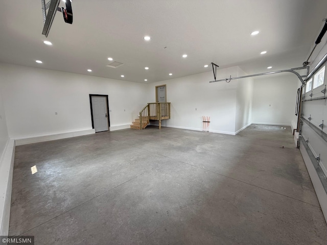 1616 130th Ave, Erin Prairie Twp, WI 54017 - garage with recessed lighting and baseboards