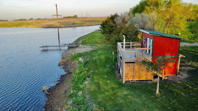 13739 429th Ave, Webster, SD 57274 - dock featuring a deck with water view
