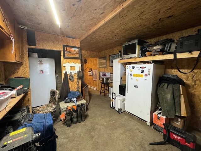 13739 429th Ave, Webster, SD 57274 - garage featuring freestanding refrigerator